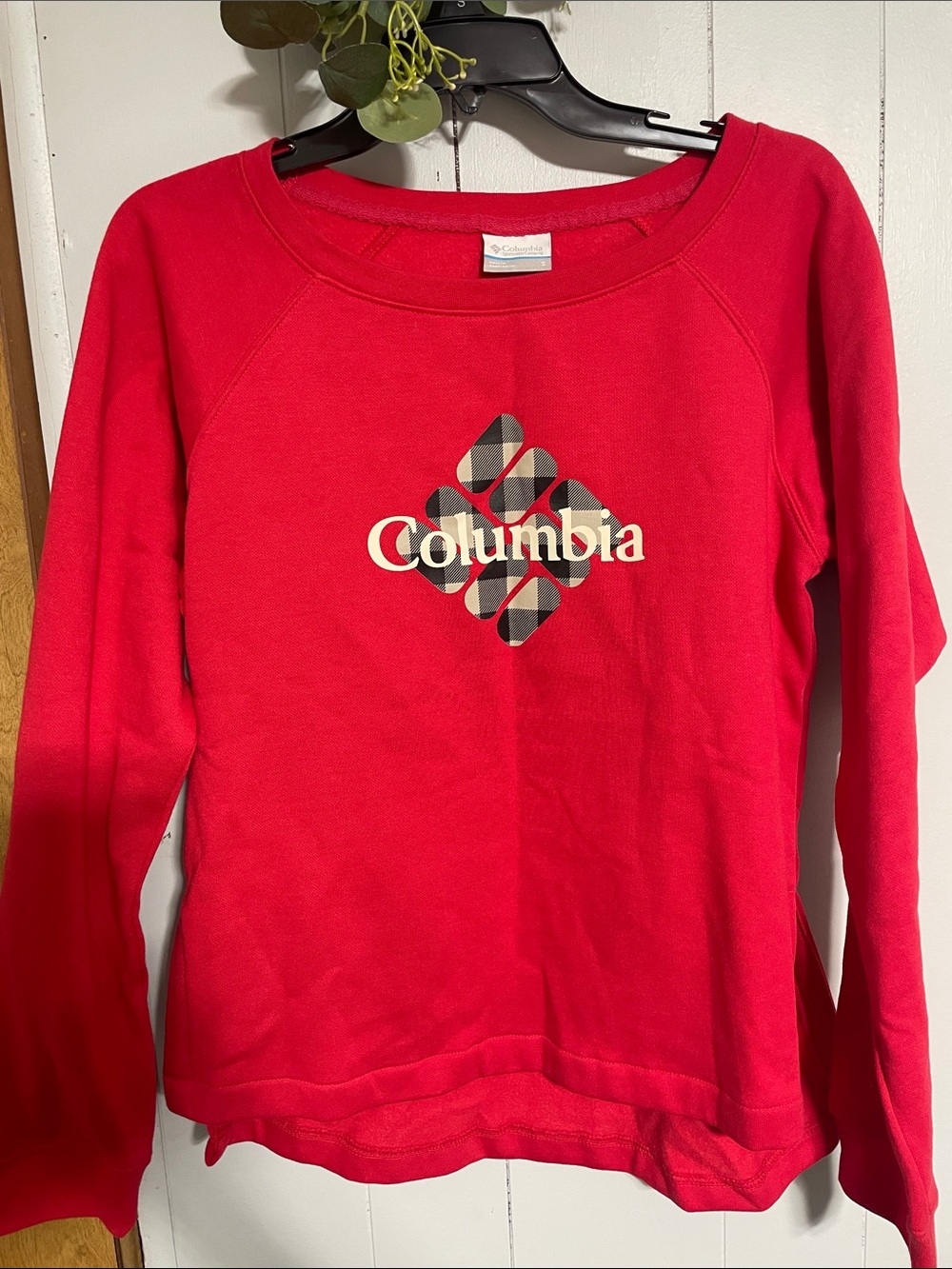 Columbia Red Logo Pullover Sweatshirt